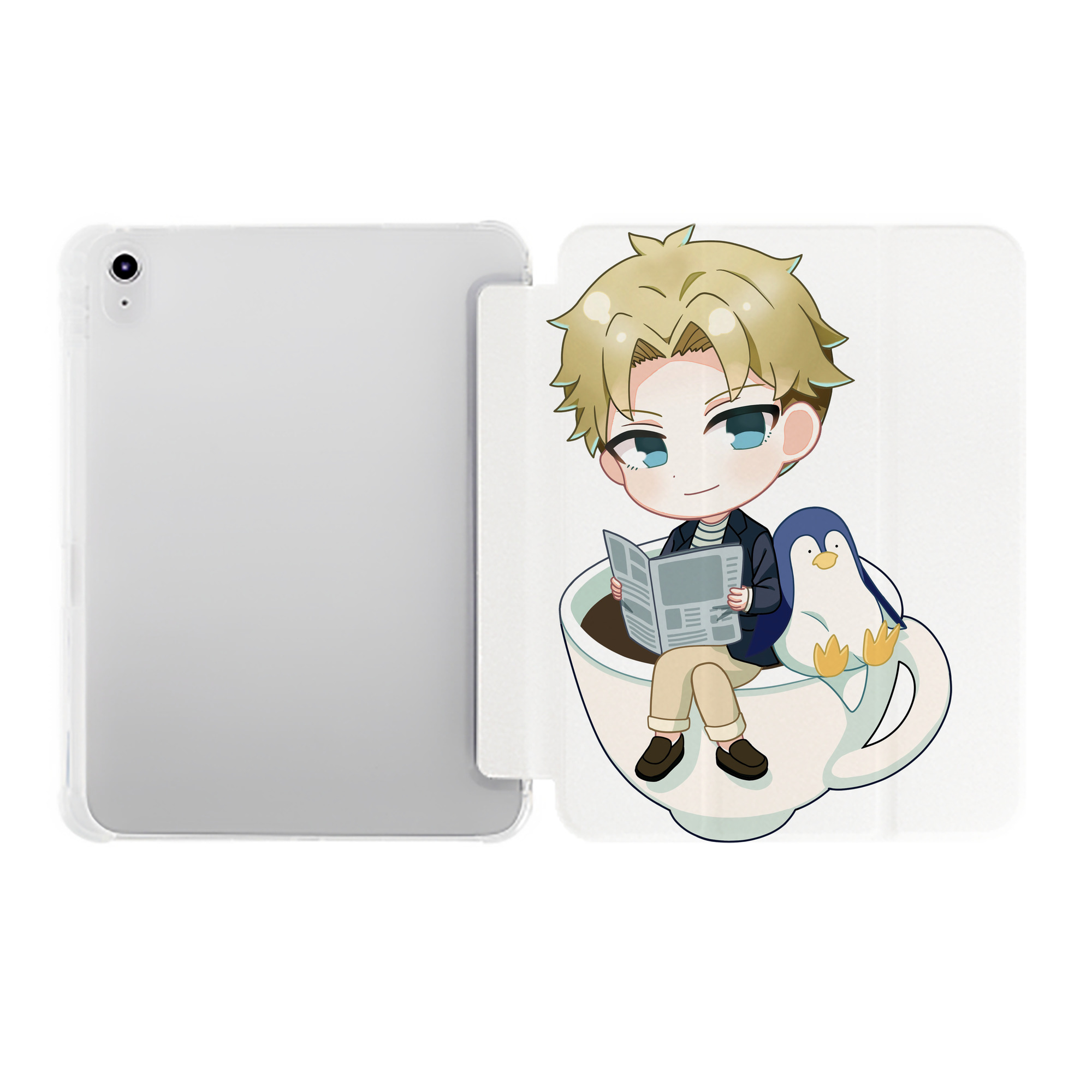 （画像用） SPY×FAMILY间谍家家酒 IPad ケース ペン収納付き 三つ折りスタンド PUレザー×シリコン 対応機種9.5/10.5/10.9インチ